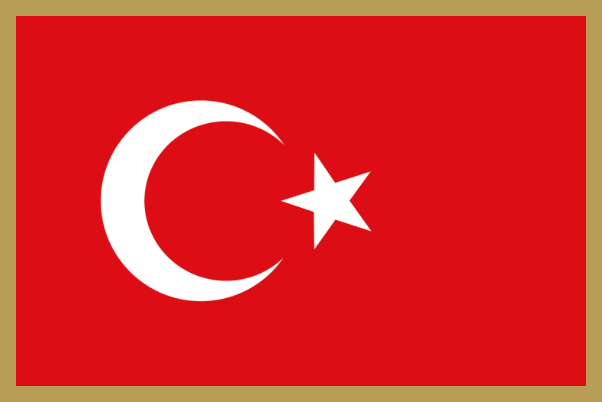 Drapeau de la Turquie. 