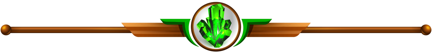 Icône de cristaux vertes. 